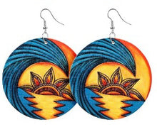 Load image into Gallery viewer, Round African Inspired Earring
