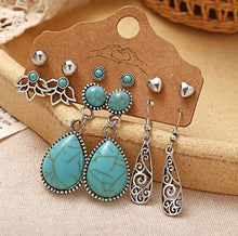 Load image into Gallery viewer, Turquoise Drop Set
