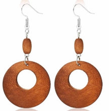 Load image into Gallery viewer, Wooden hand made Earring

