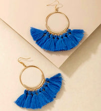 Load image into Gallery viewer, Tassel Hoops
