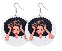 Load image into Gallery viewer, Round African Inspired Earring
